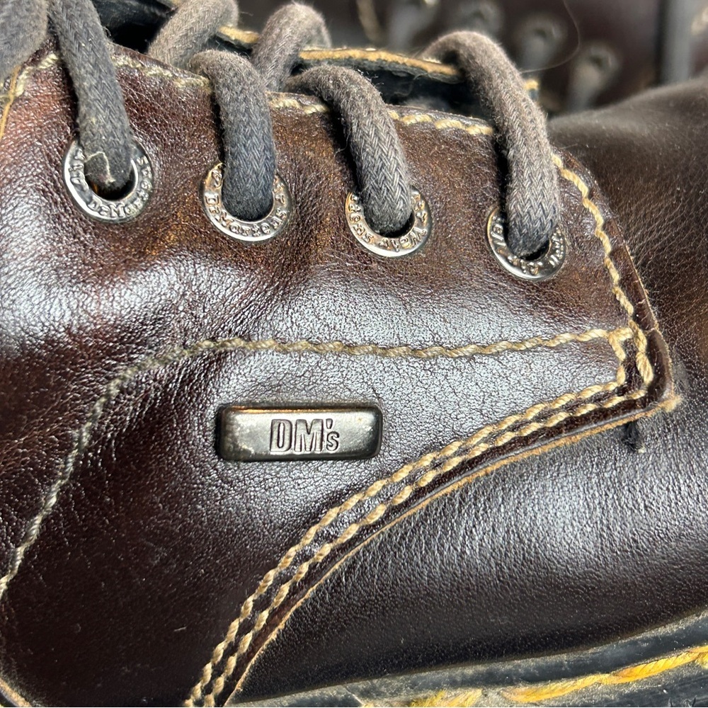 Dr. Martens Dark Brown Leather Boots Size 5 style 9271 - Picture 6 of 9